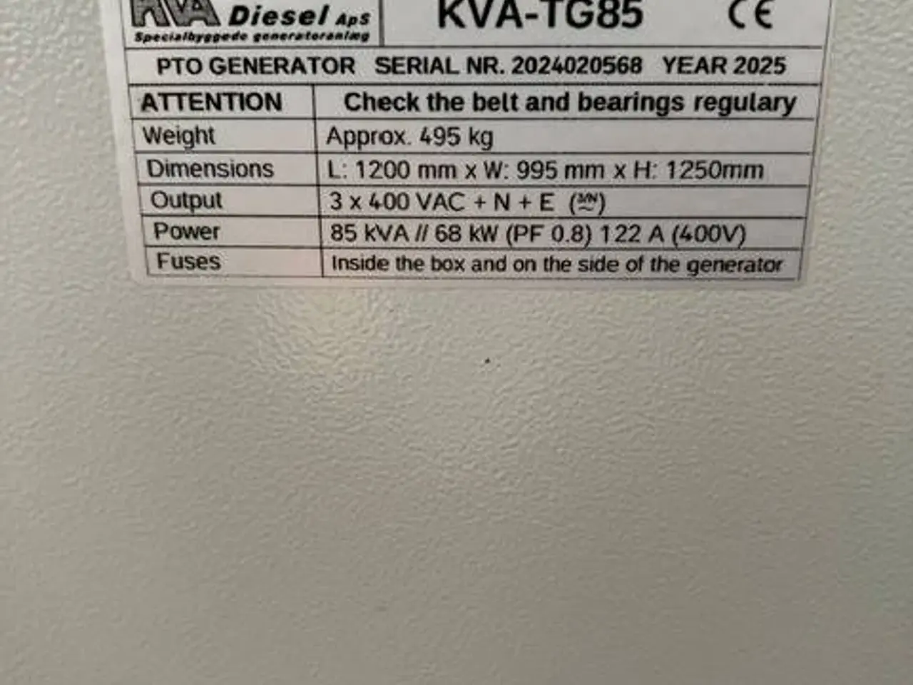 Billede 6 - [Other] KVA TG-85