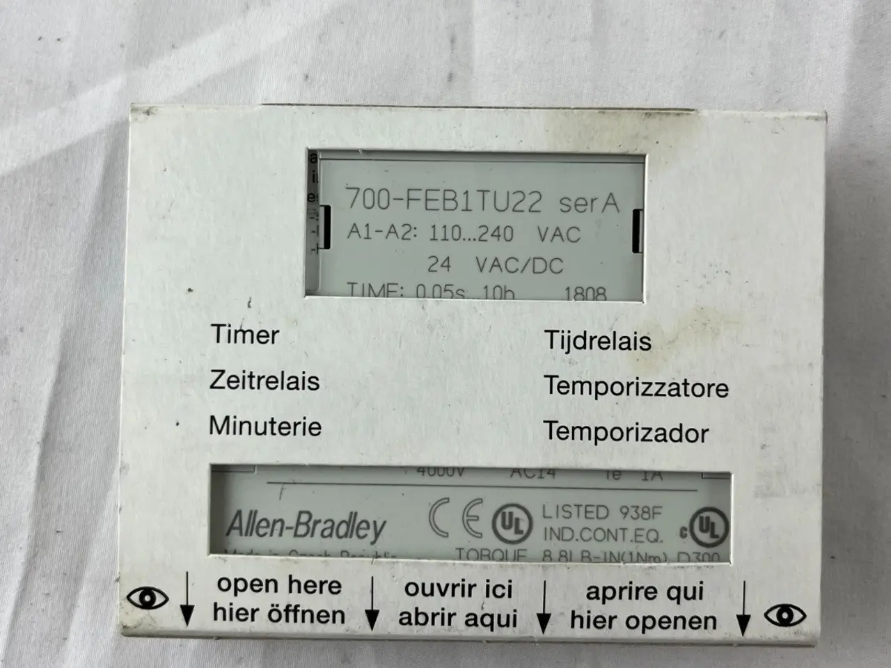 Billede 4 - Allen-Bradley 700-FEB1TU22 Timer OFF-DELAY Czech