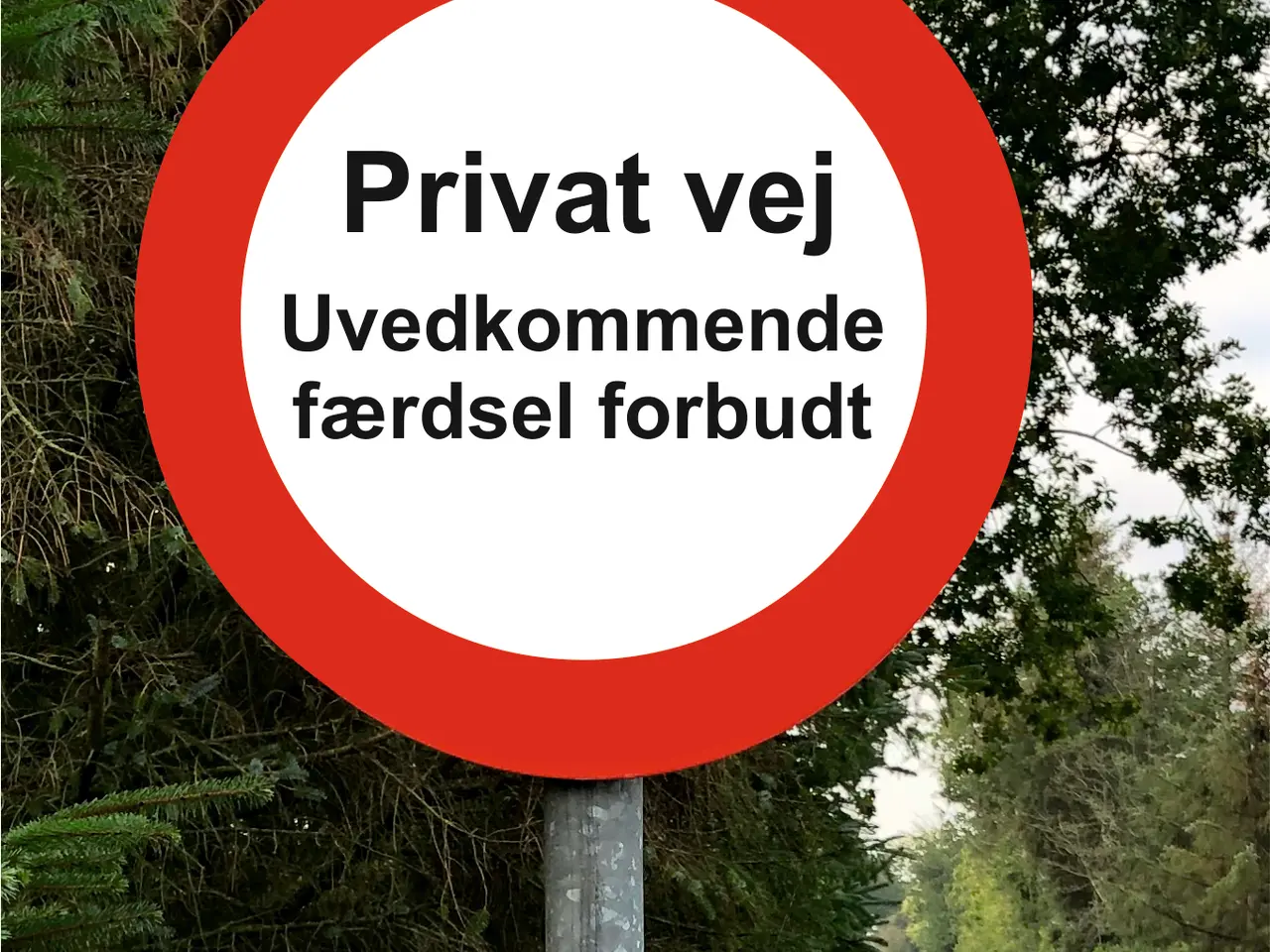 Billede 2 - Nye vejskilte i 2 mm aluminium m/refleks Ø 50 cm