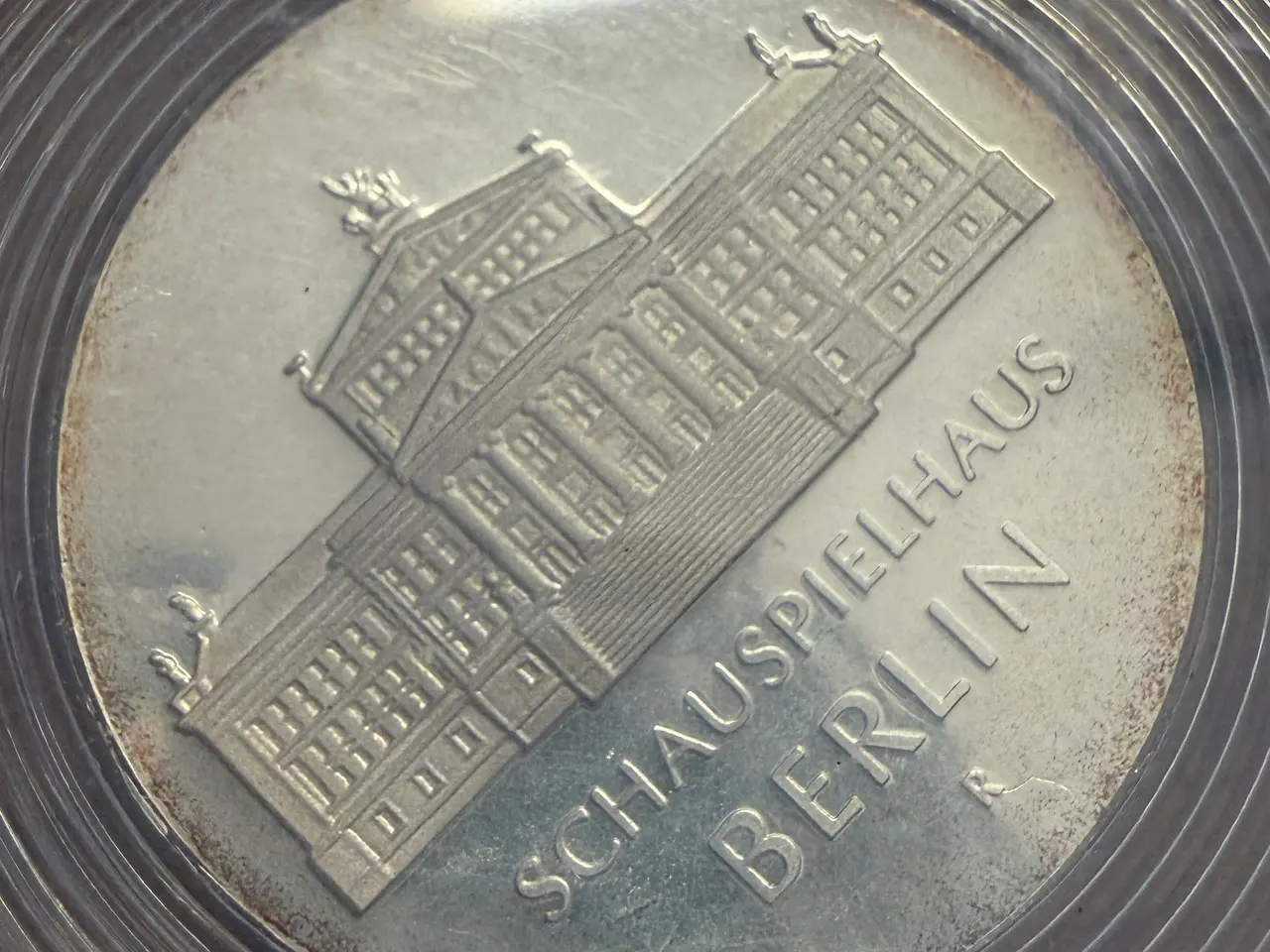 Billede 1 - DDR 10 Mark 1987 sølvmønt – Schauspielhaus Berlin