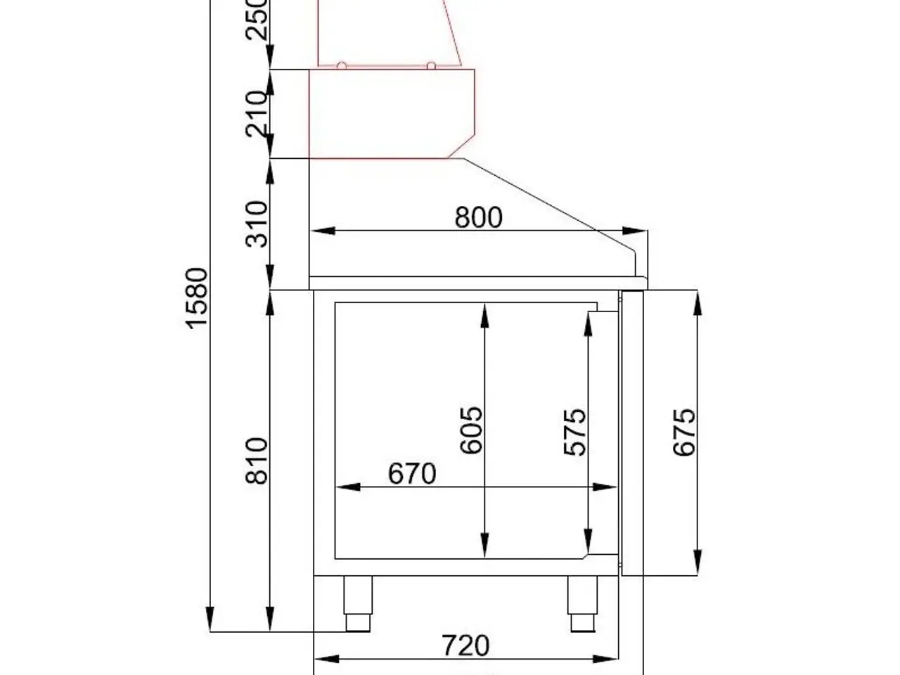 Billede 3 - Pizzadisk med 3 døre – Pro Line