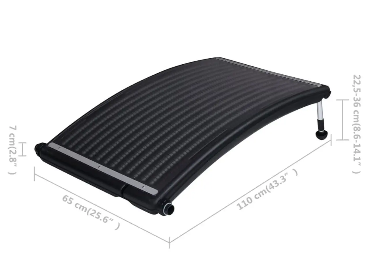 Billede 12 - Solvarmere til pool 2 stk. 110x65 cm buet
