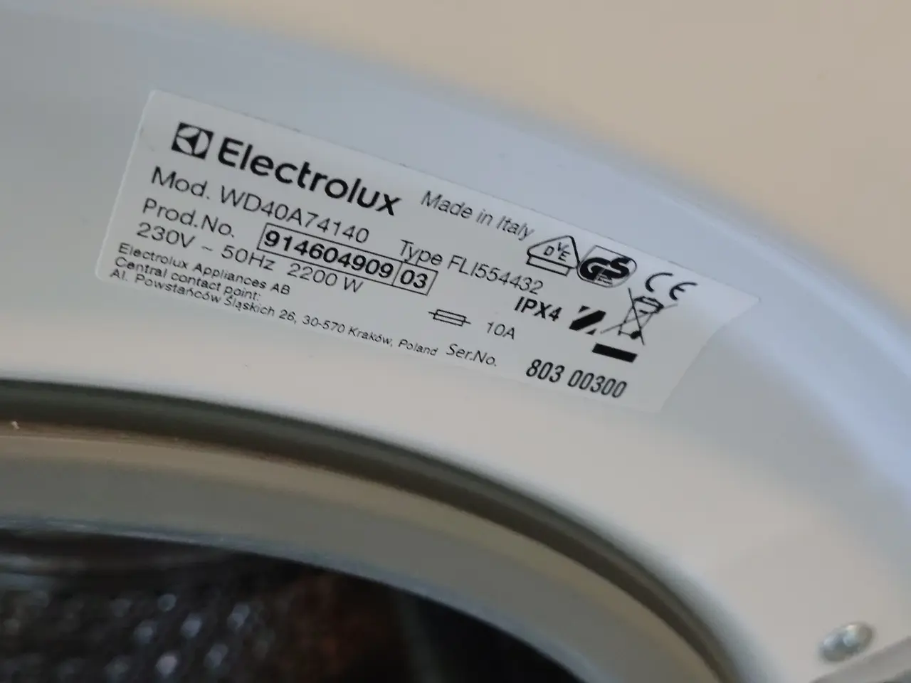 Billede 4 - Vaske/tørre, brugt  ELECTROLUX
