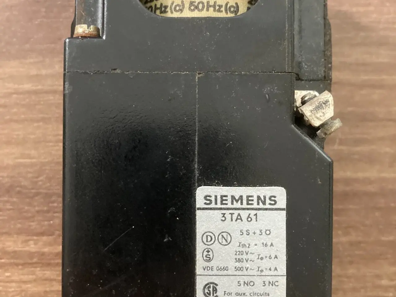 Billede 3 - Vintage Siemens 3TA61 Electrical kontaktor relæ -