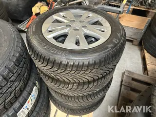 Vinterdæk med alufælge Bridgestone Blizzak LM005 205/60 R16 – 4 styk, til Peugeot
