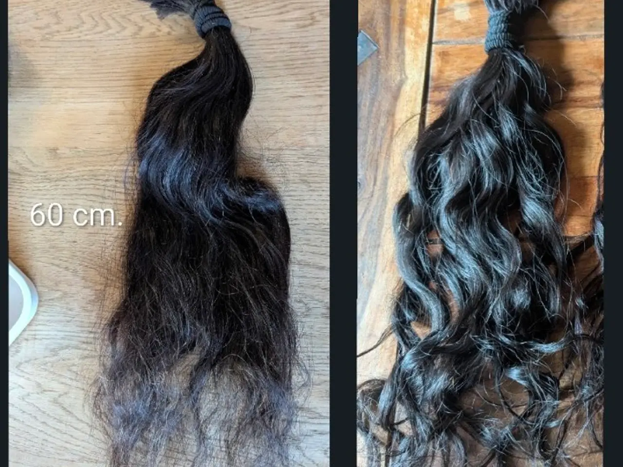 Billede 3 - Mørkebrun Human extensions.