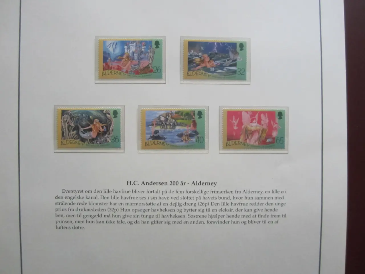 Billede 8 - H.C. Andersen 200 år frimærke udgivelser i album