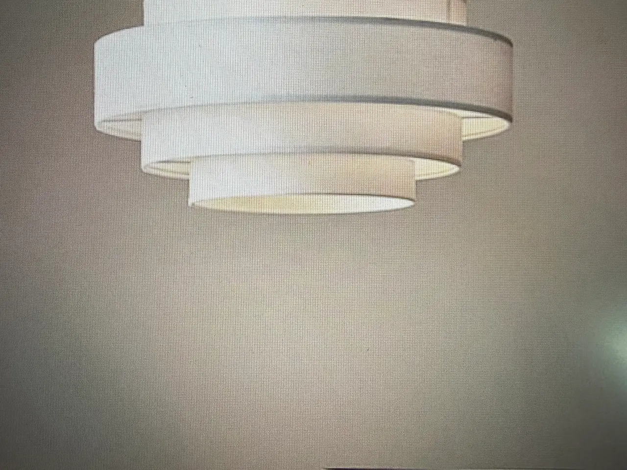 Billede 1 - Hvid lampe i stof