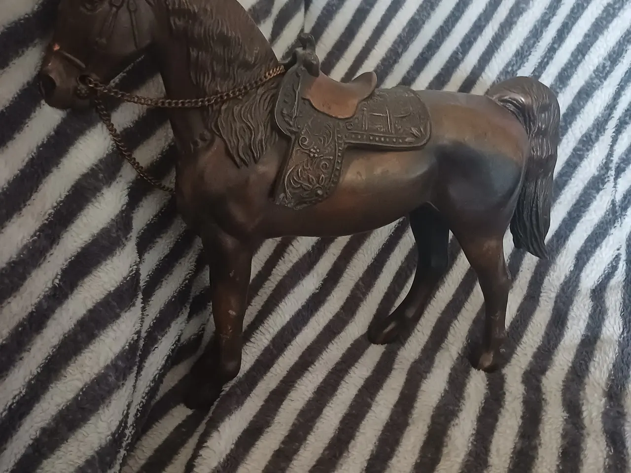 Billede 2 - Messing heste figure