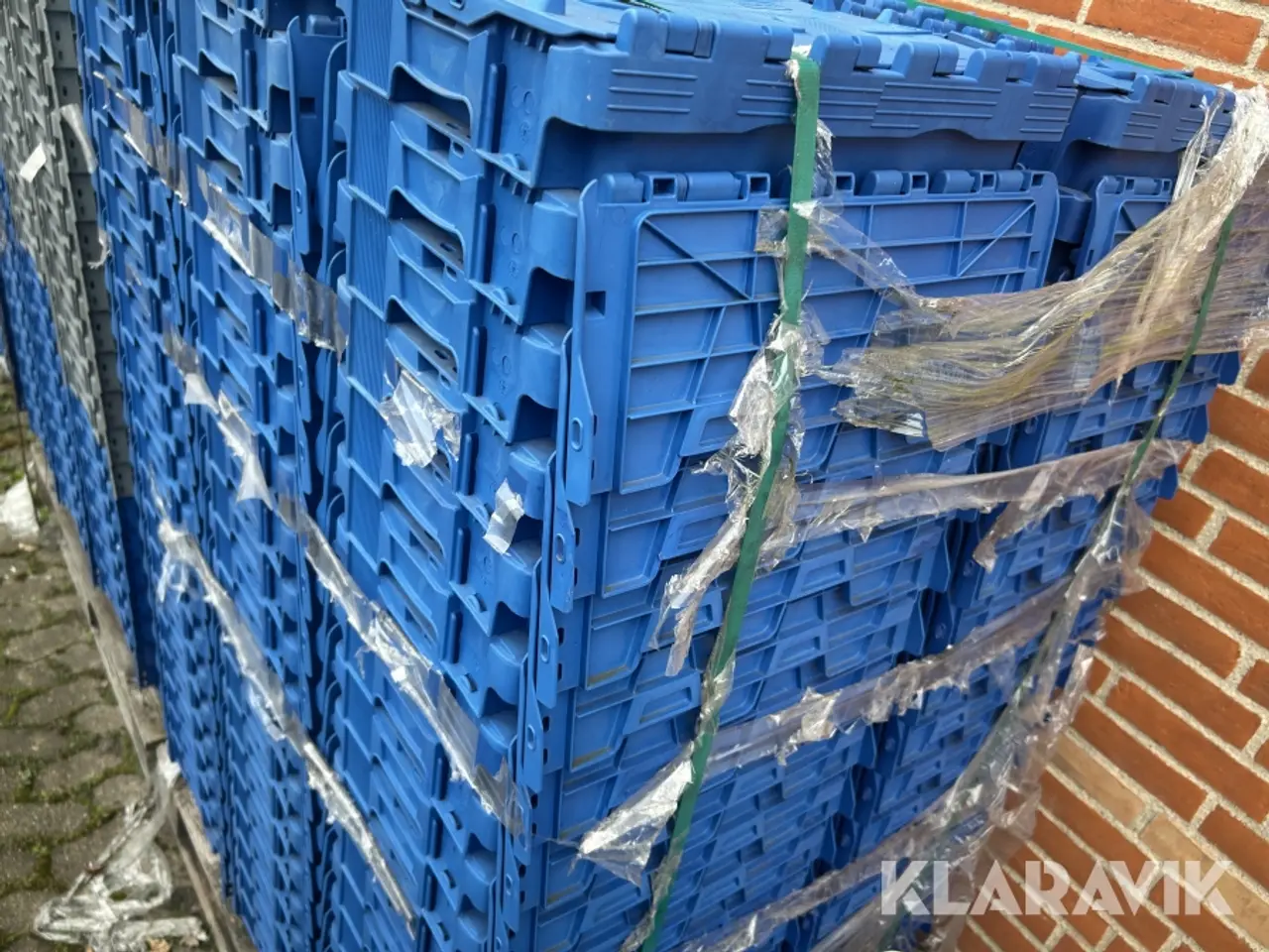 Billede 4 - Plastkasser Med indbygget låg, 120 styk