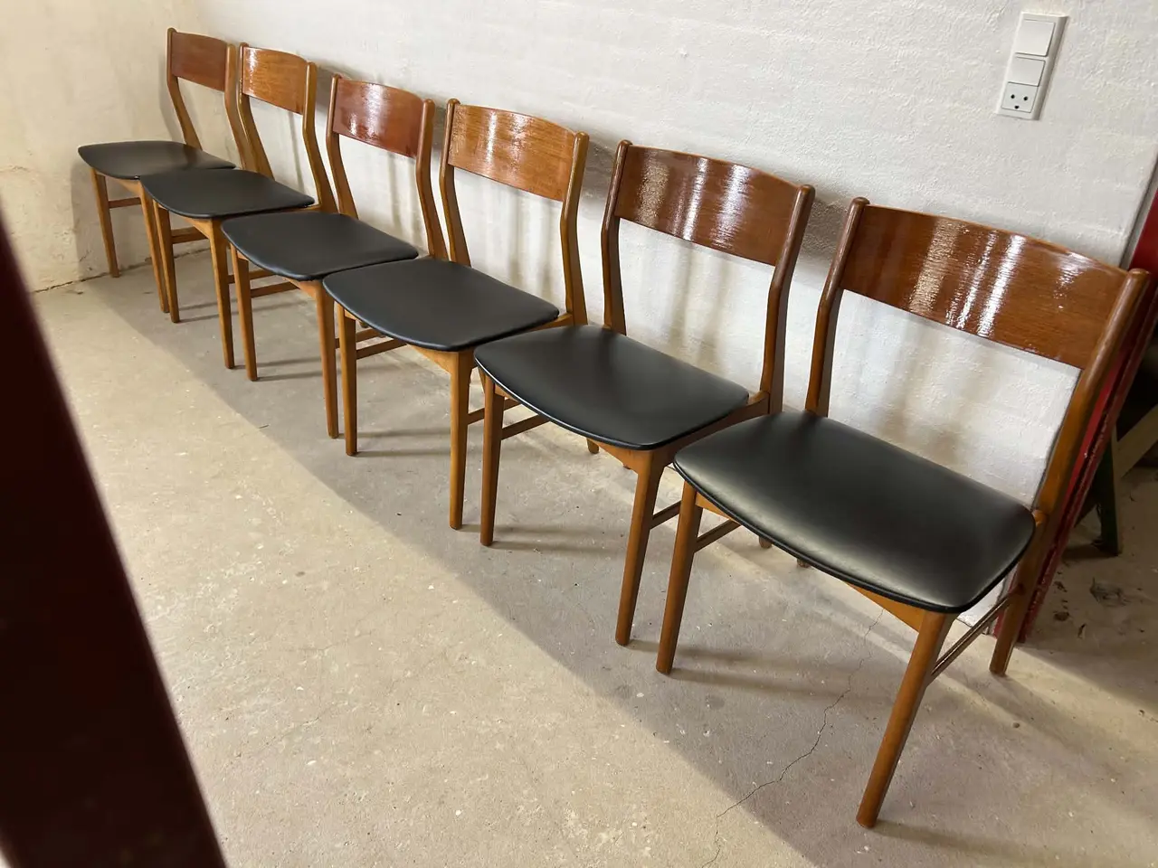 Billede 5 - 6 smukke danske retro-spisebordsstole fra Faldsled