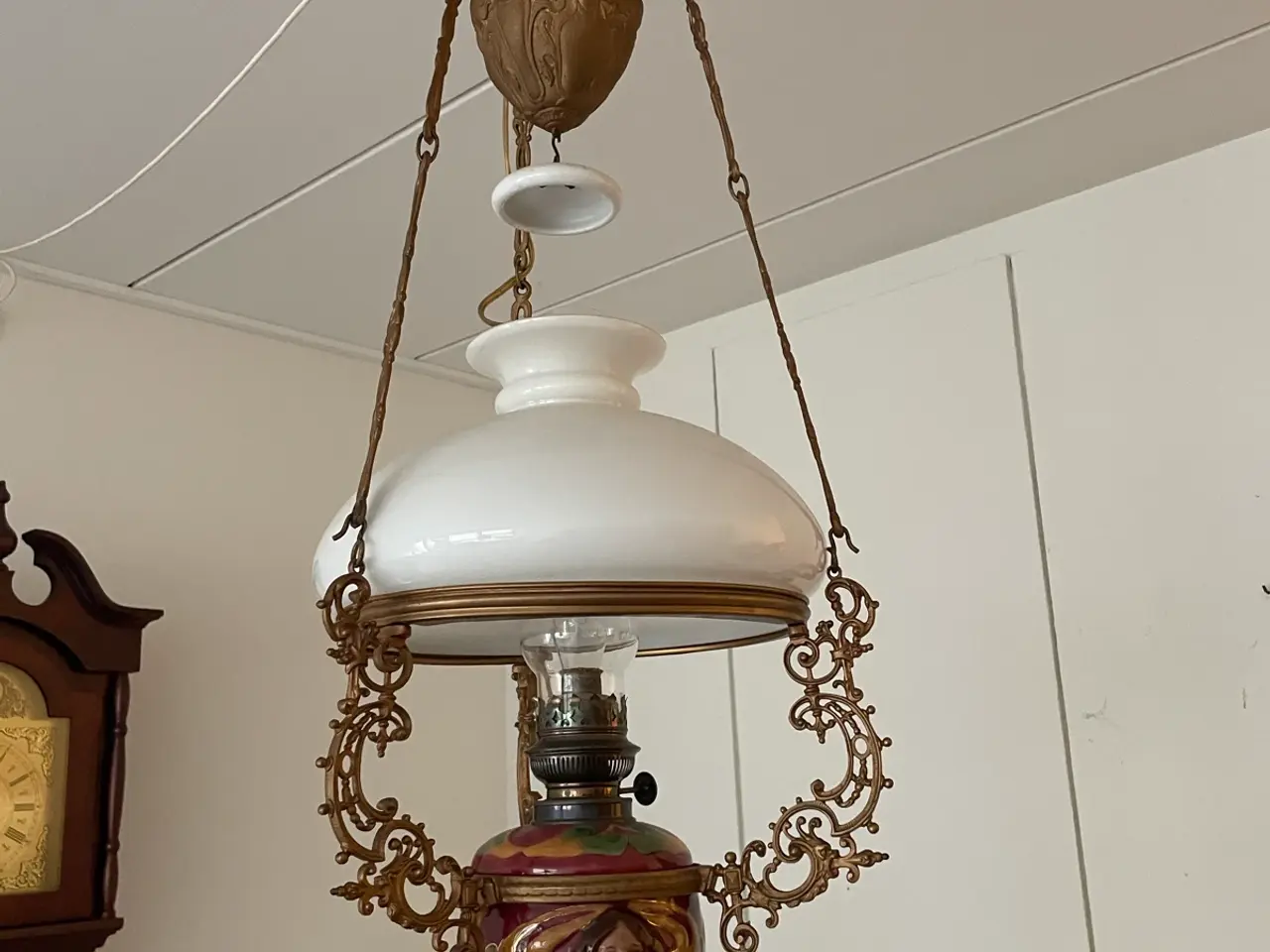 Billede 2 - Majolica lampe med ansigt