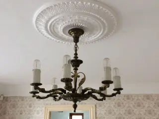 8 armet antik loftslampe