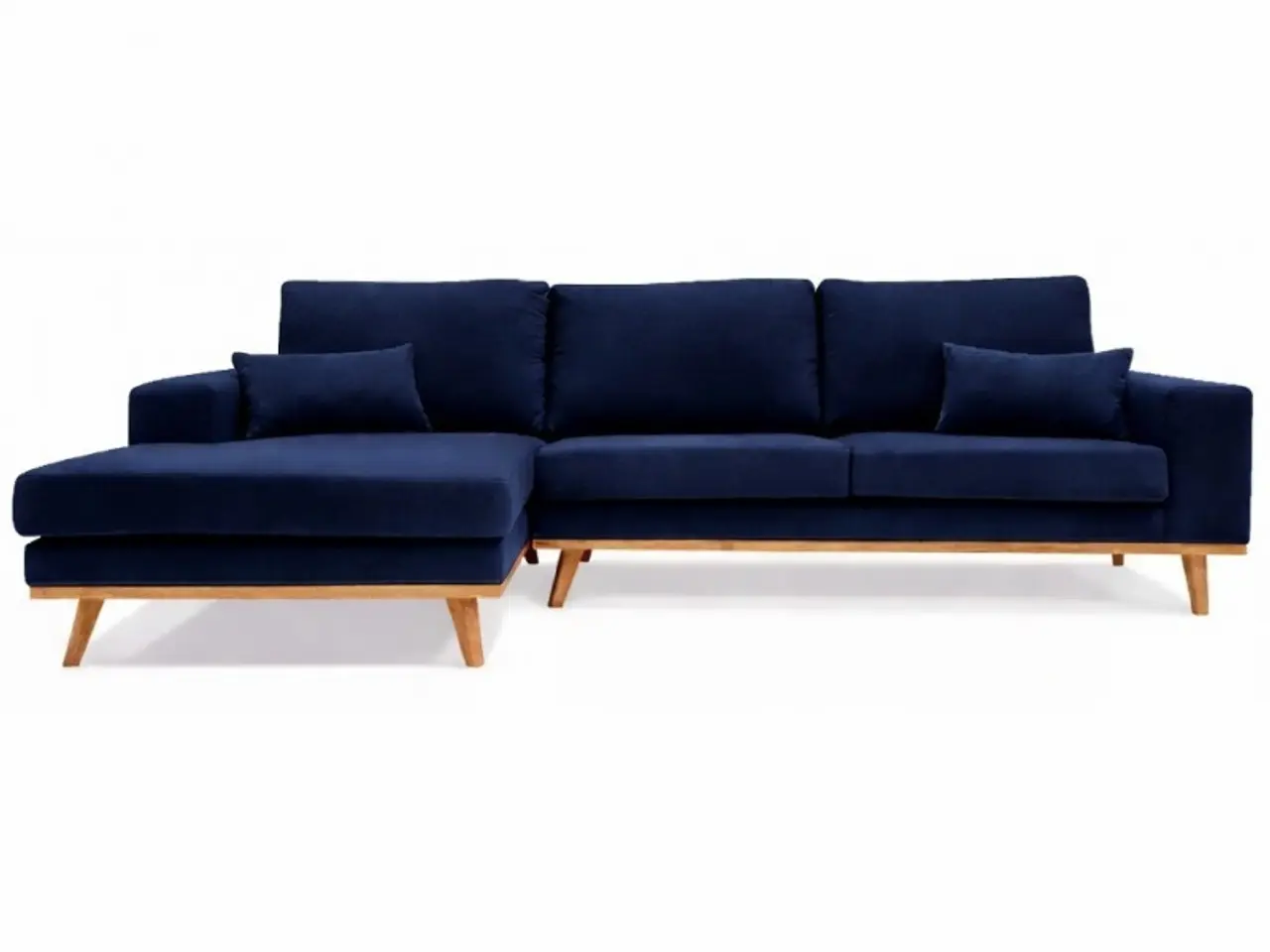 Billede 1 - Simone chaiselongsofa - Venstrevendt Night blue velour