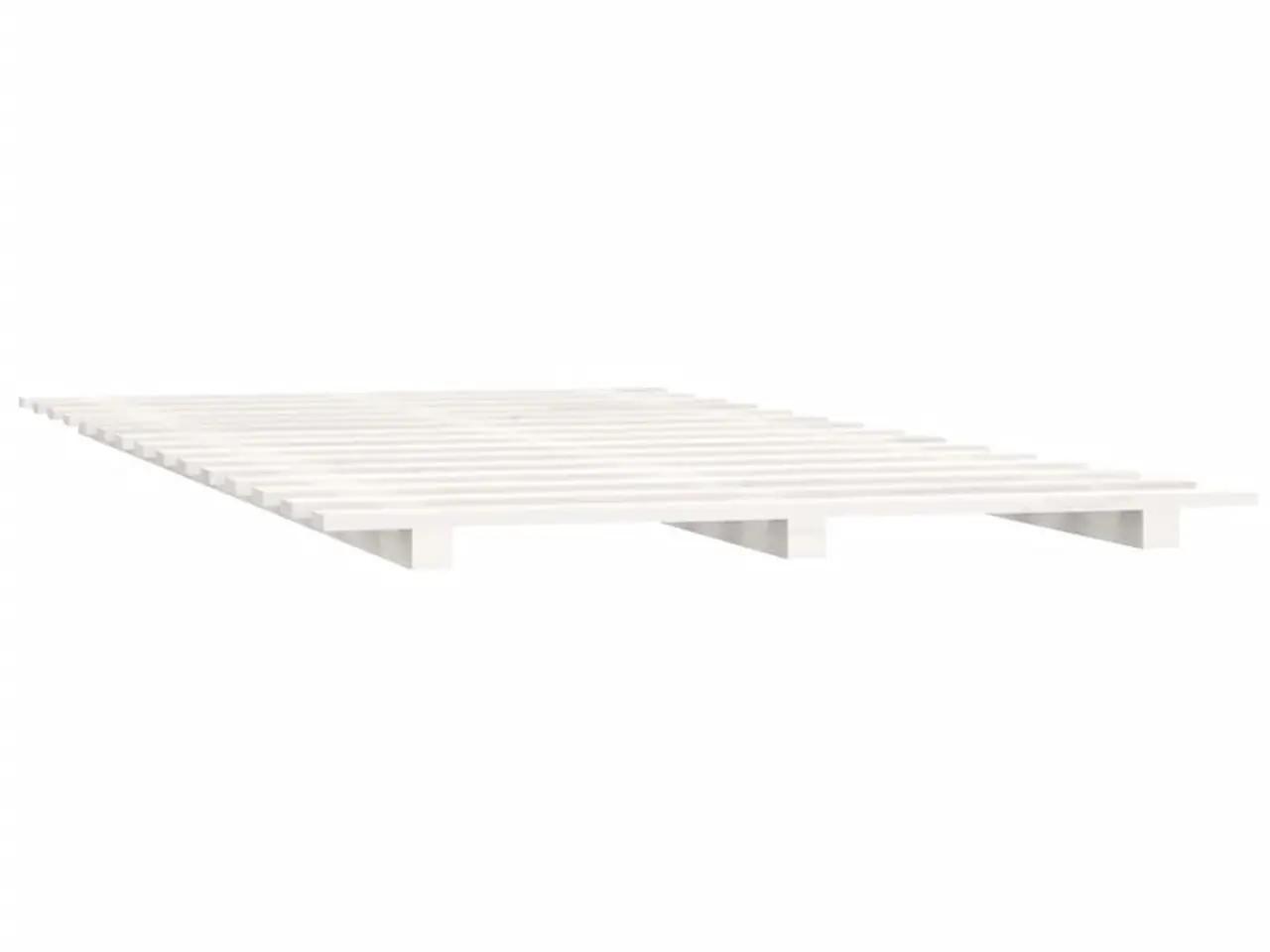 Billede 4 - Sengeramme 140 x 200 cm i massivt fyrretræ - hvid
