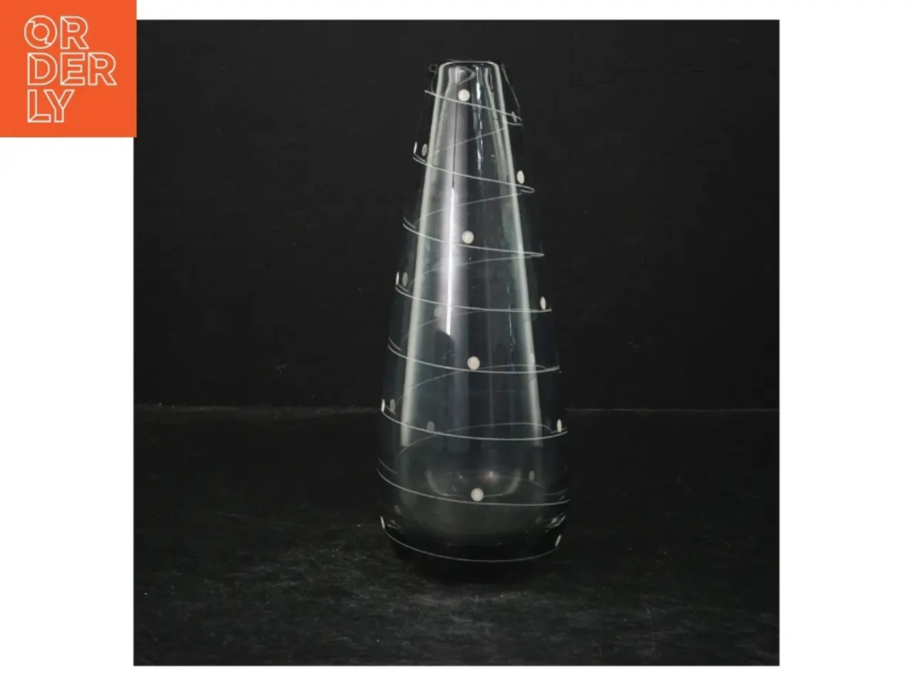Billede 1 - Johansfors Glaskunst vase 1940'erne(str. 20 cm)