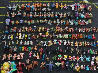 Disney og tegnefilm figurer – plastik og gummi sam