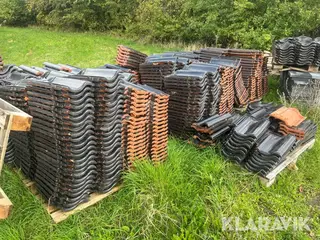 Glaserede teglsten Bogen 43x26 8paller  ca.1000styk