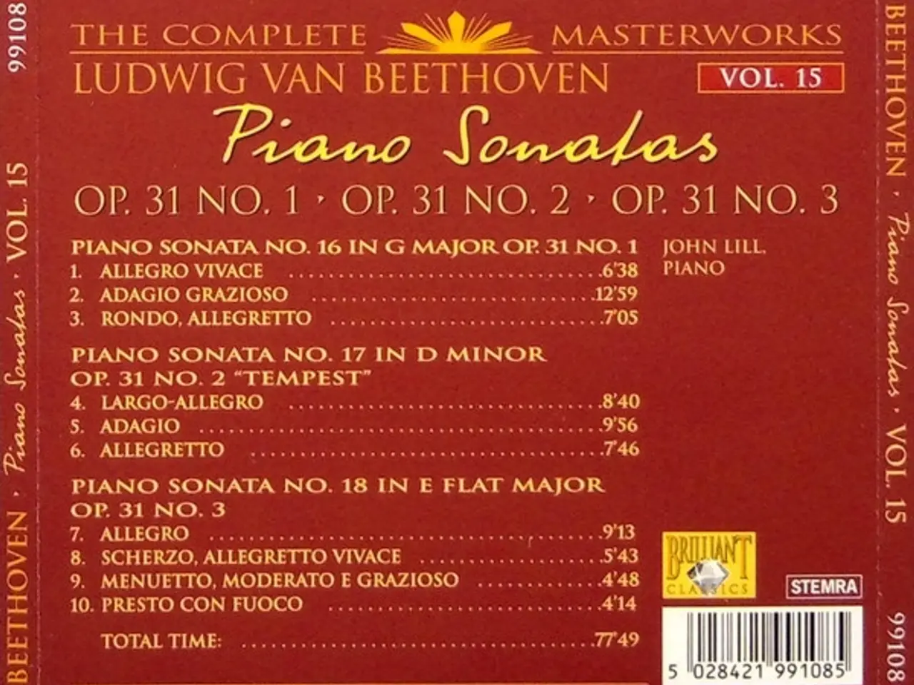 Billede 2 - Beethoven* – Piano Sonatas Vol. 15 – CD