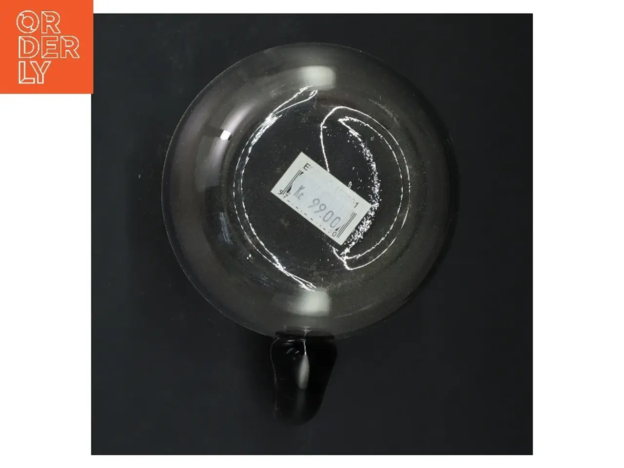 Billede 2 - Glas kande med grøn kant (str. 17x13 cm)