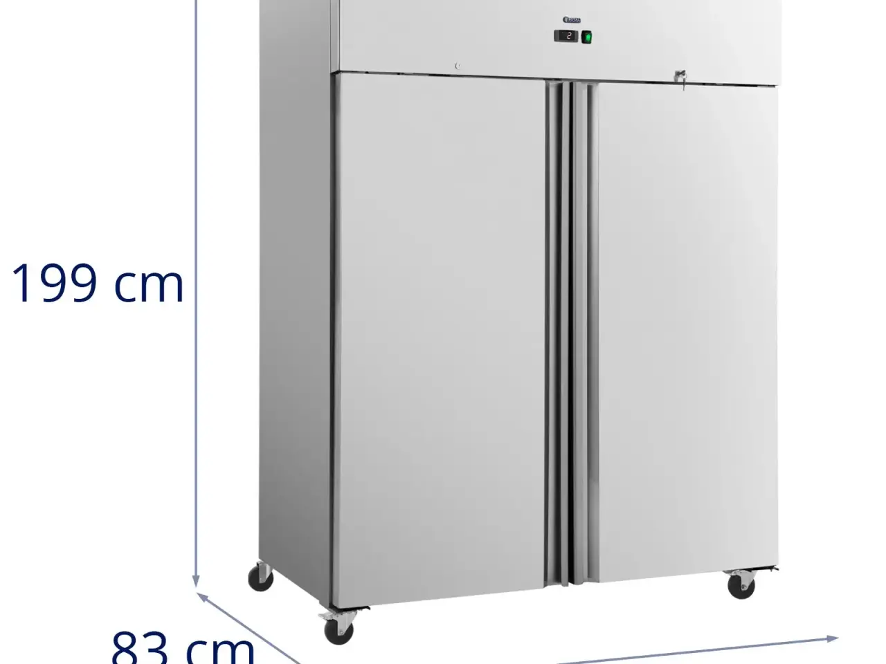 Billede 6 - Dobbelt køleskab – 1340 l – rustfrit stål