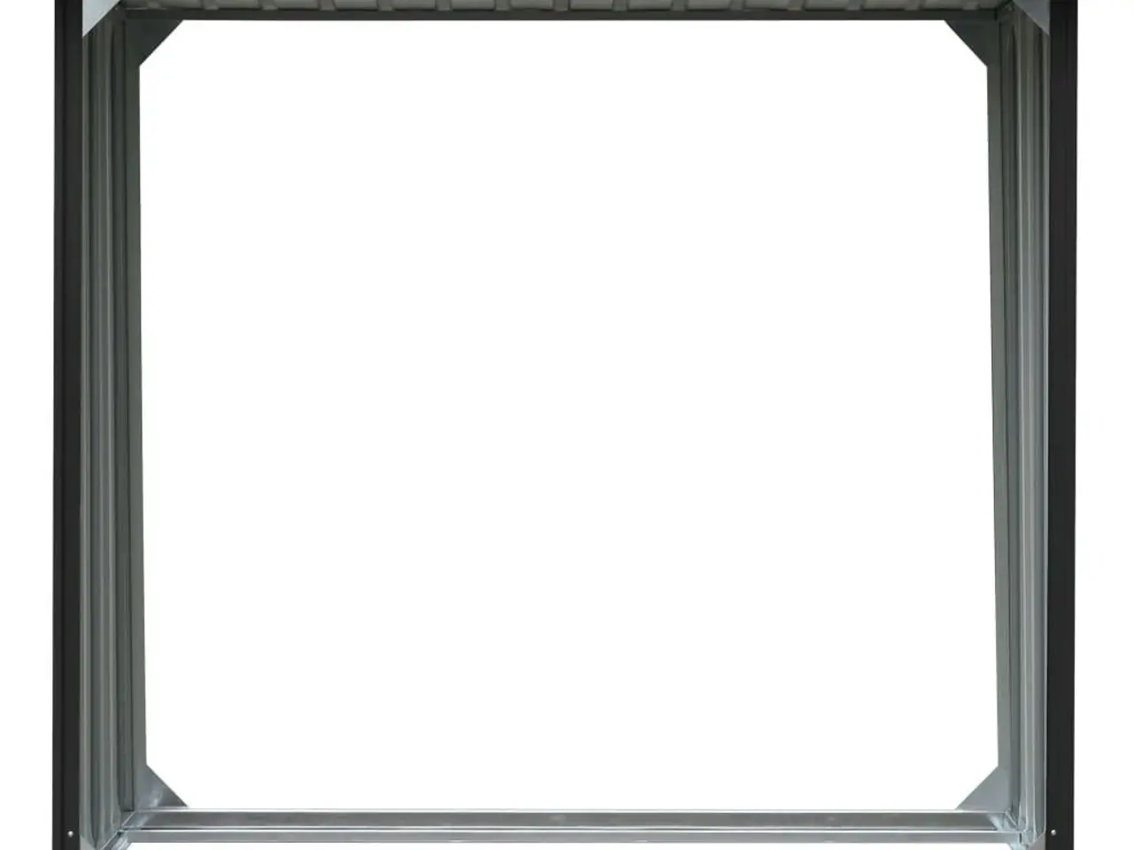 Billede 3 - Brændeskur 172 × 91 × 154 cm - galvaniseret stål, antracitgrå