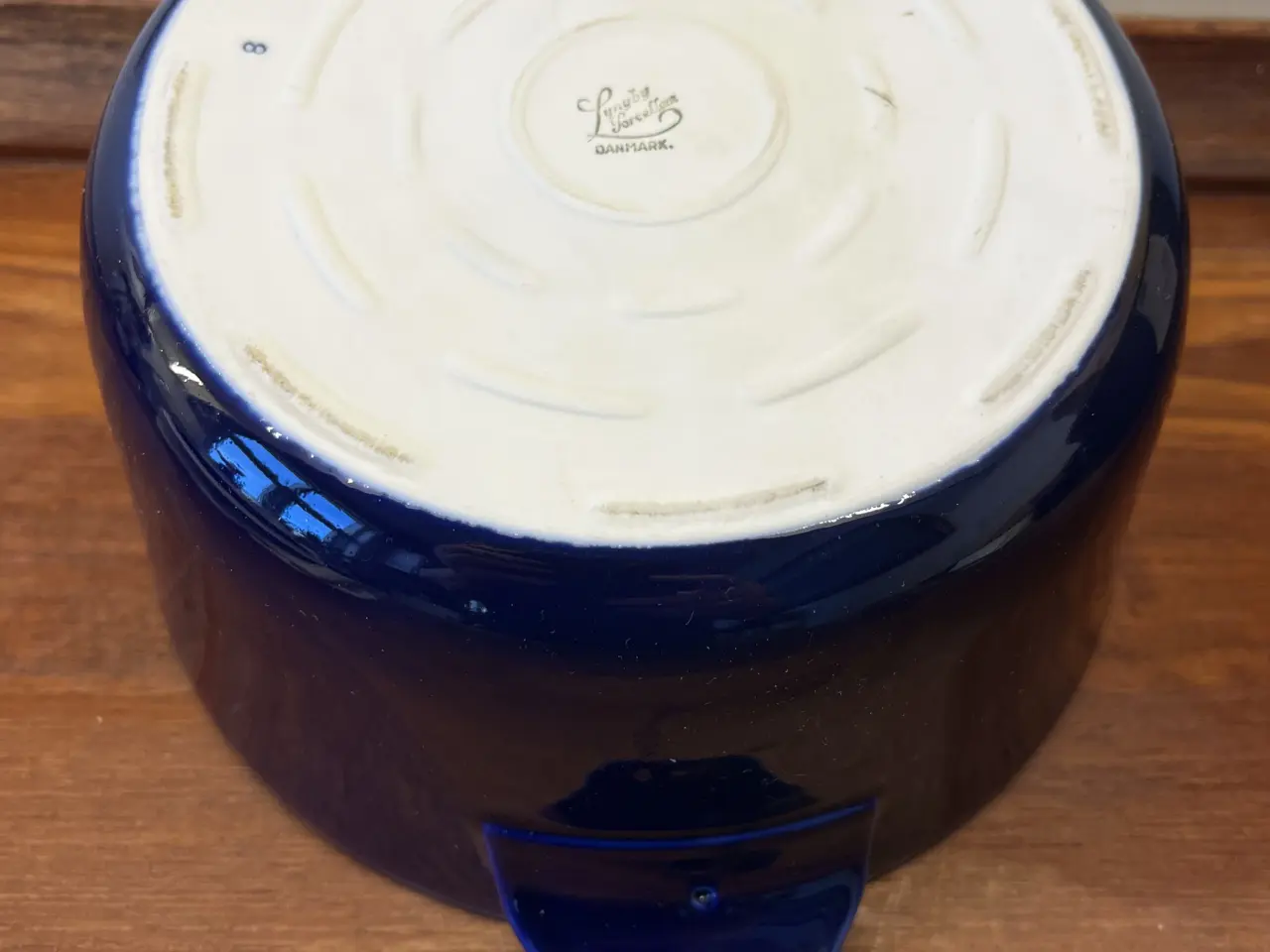 Billede 3 - Blå Ildfast DAN-ILD skål, Lyngby Porcelæn