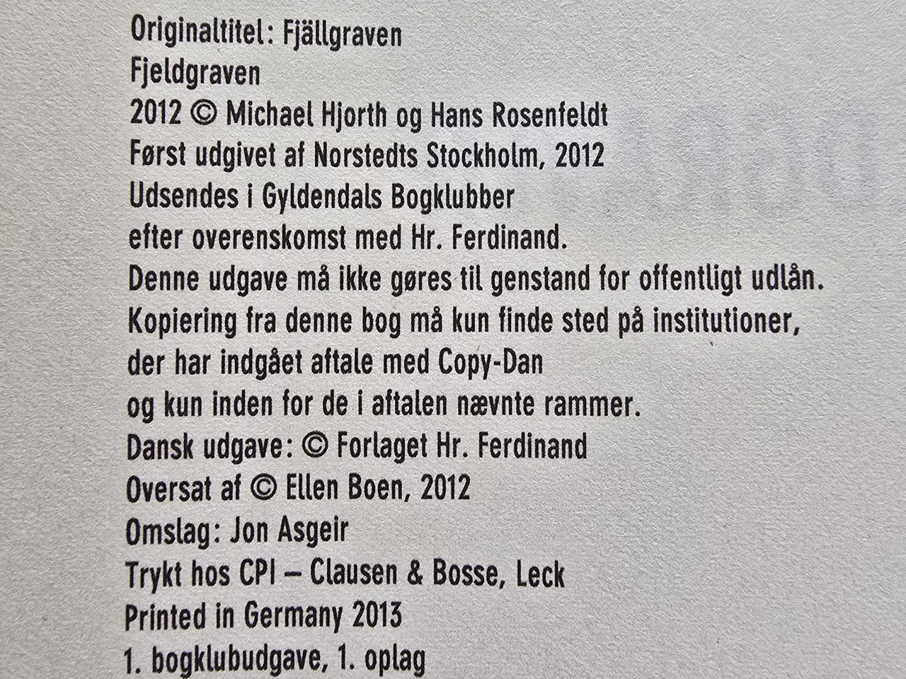 Billede 7 - Hjort Rosenfeldt - 3 bøger