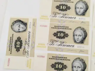 Ti Kroner fra 1975. Bankfriske