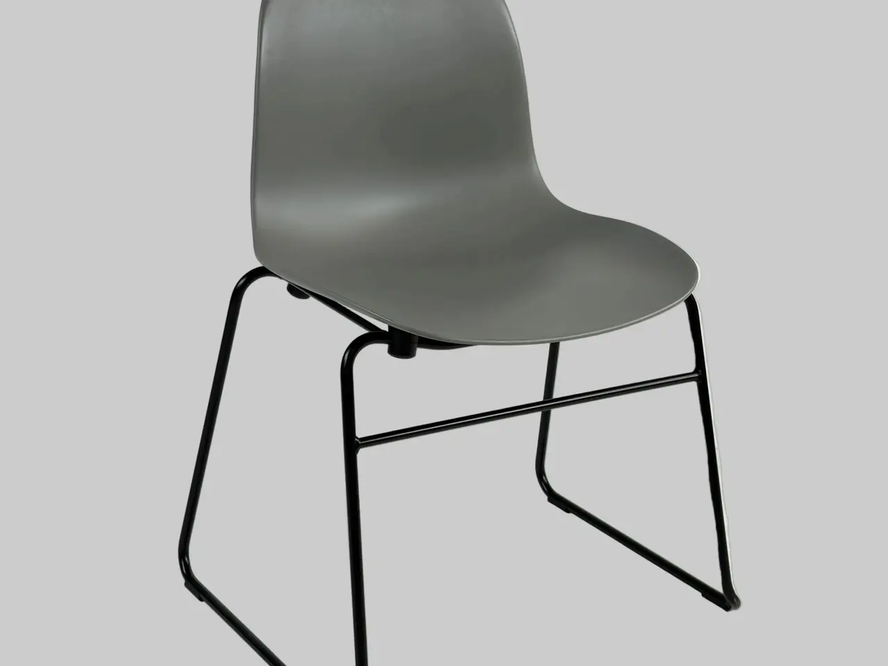Billede 1 - Normann Copenhagen Form Stol – Grå/Sort Stel