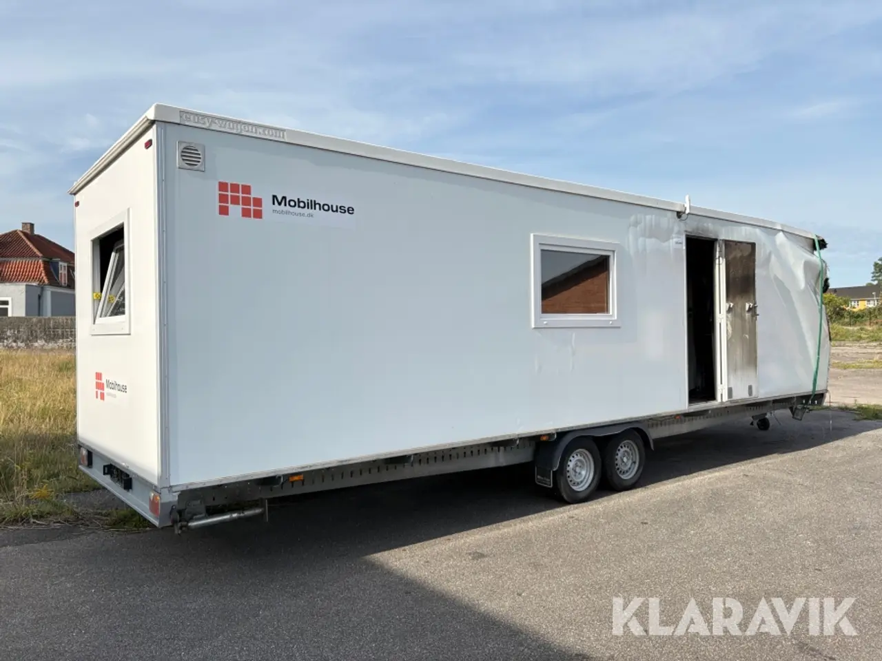 Billede 1 - Personalevogn Mobilhouse brandskadet