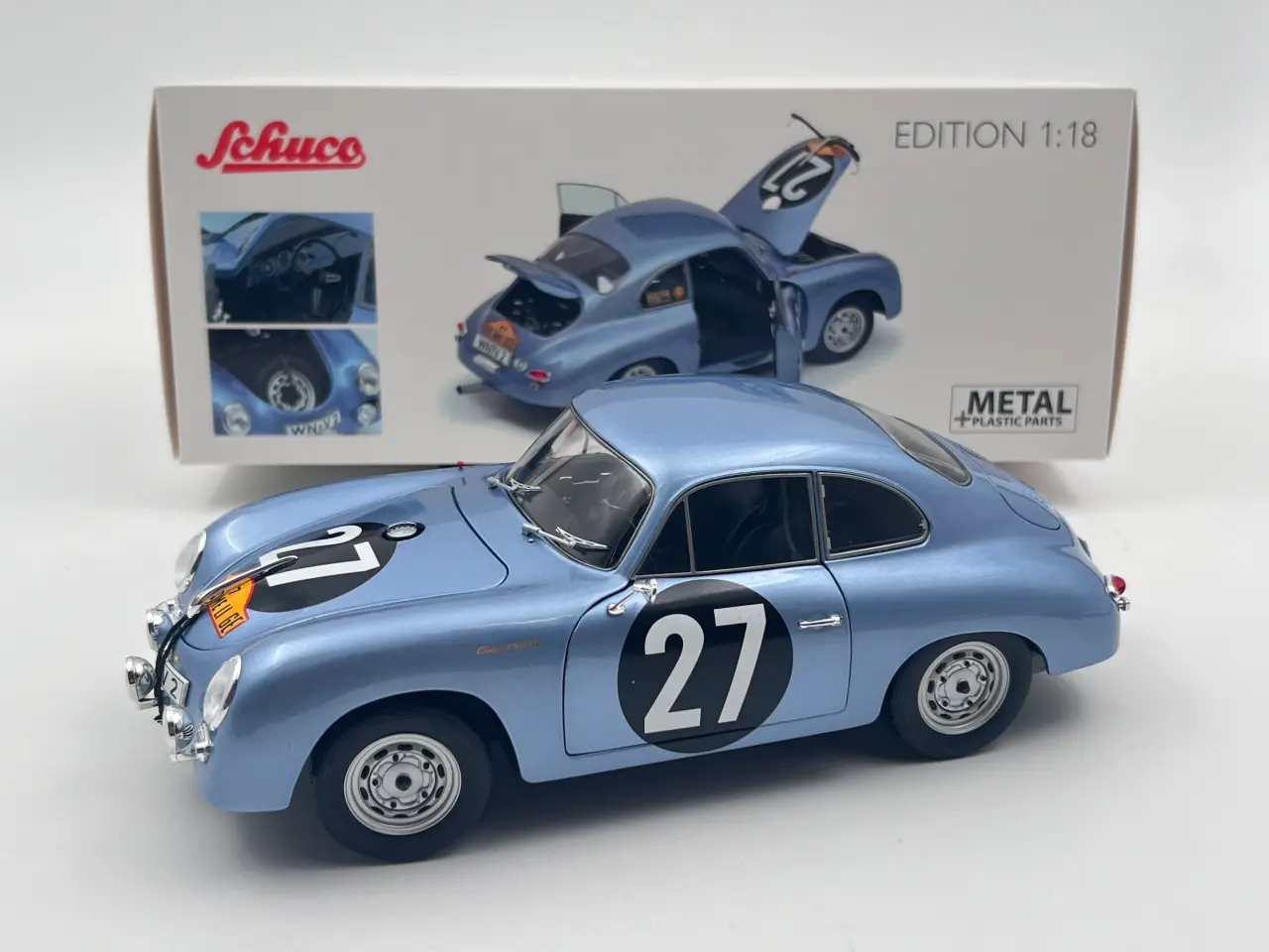 Billede 2 - 1960 Porsche 356 Carrera #27 - Schuco - 1:18