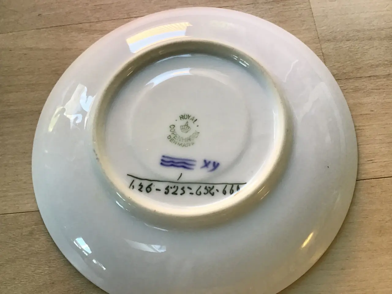Billede 3 - Musselmalet Halvblonde Smørskål nr. 1-502