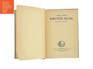 Kirstine Munk af Carl Ewald (Bog)