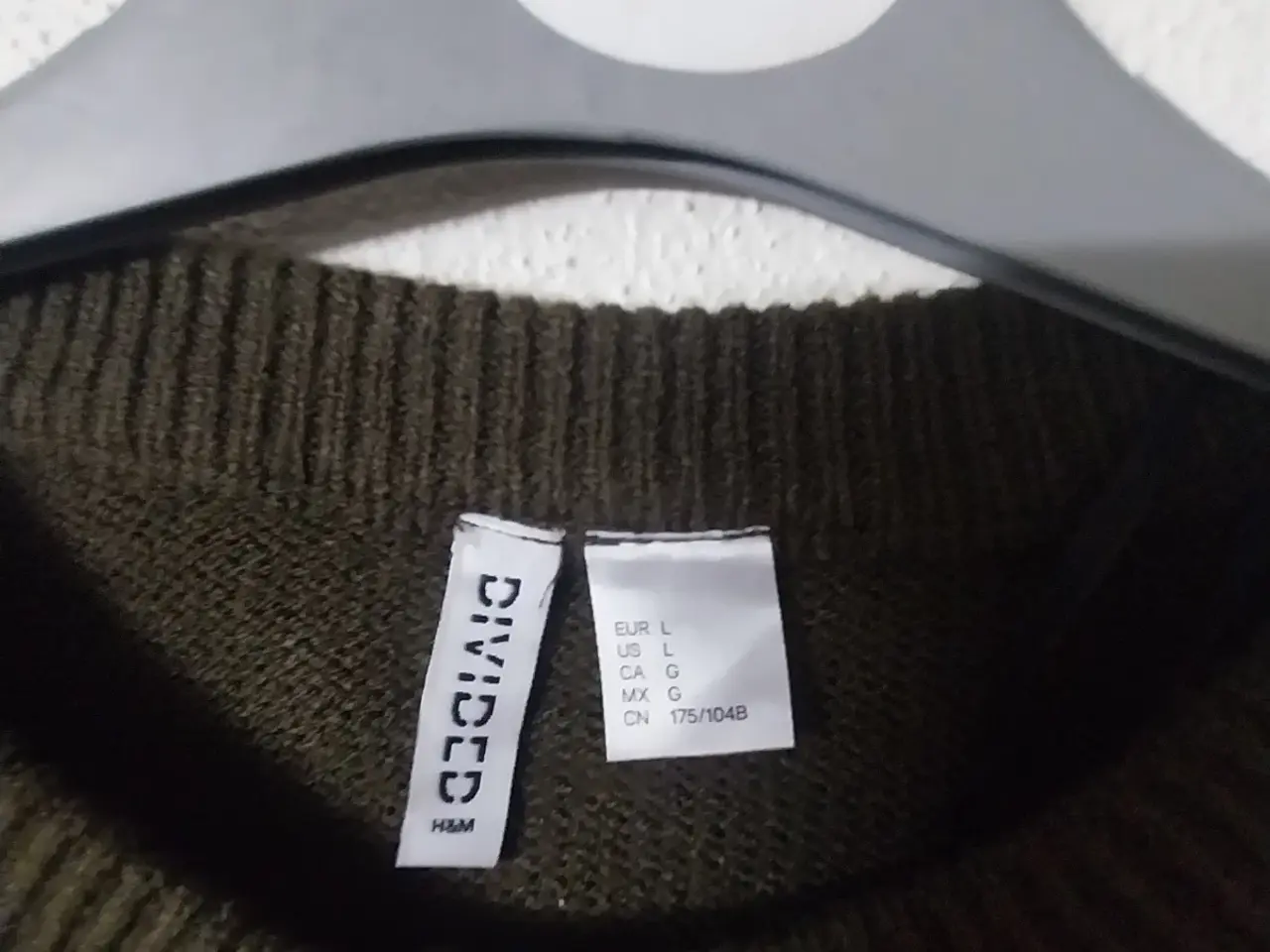 Billede 3 - Grøn strik cardigan str L 