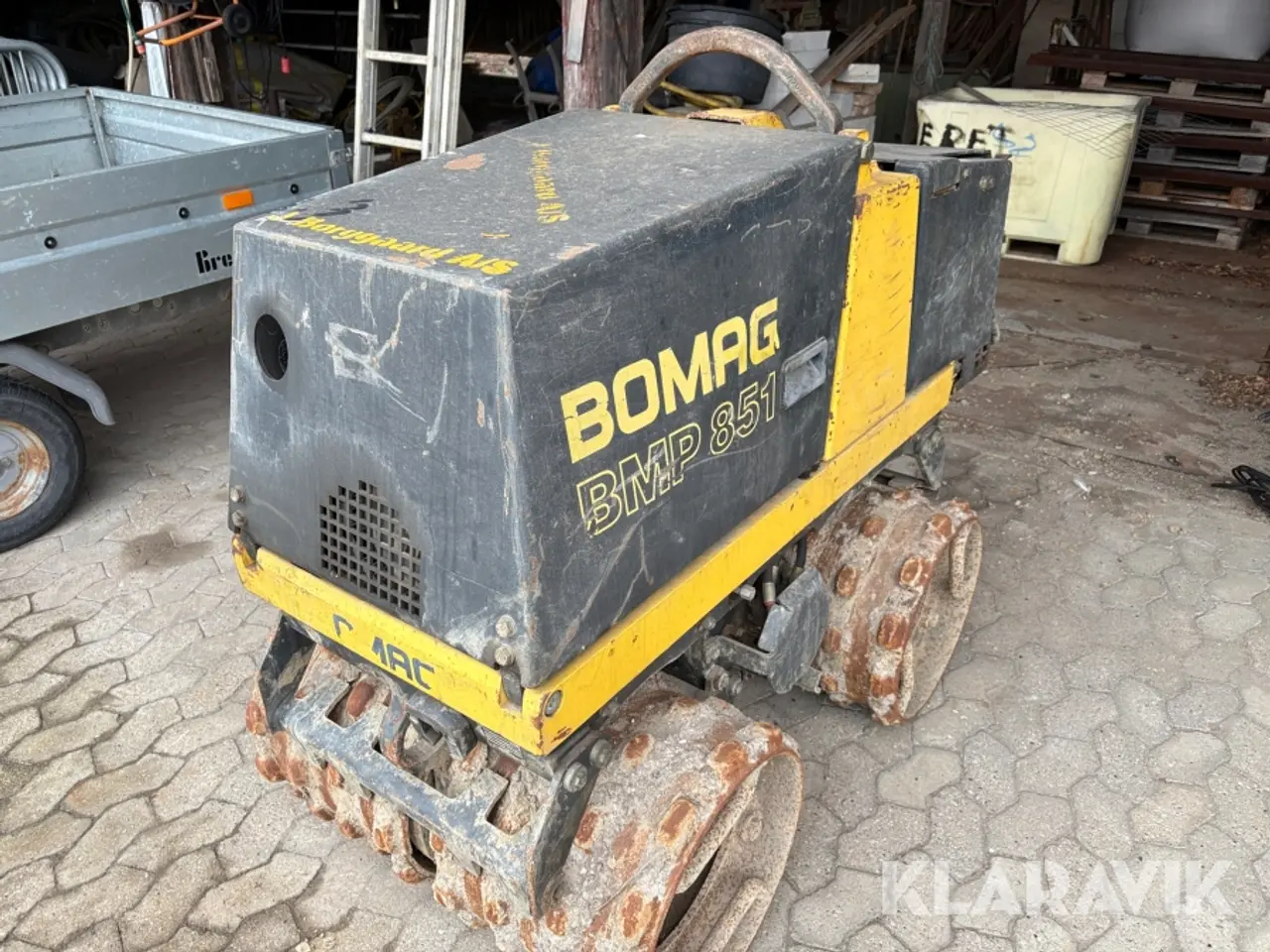 Billede 11 - Rende- og grøftevalse Bomag BMP 851, fjernstyret