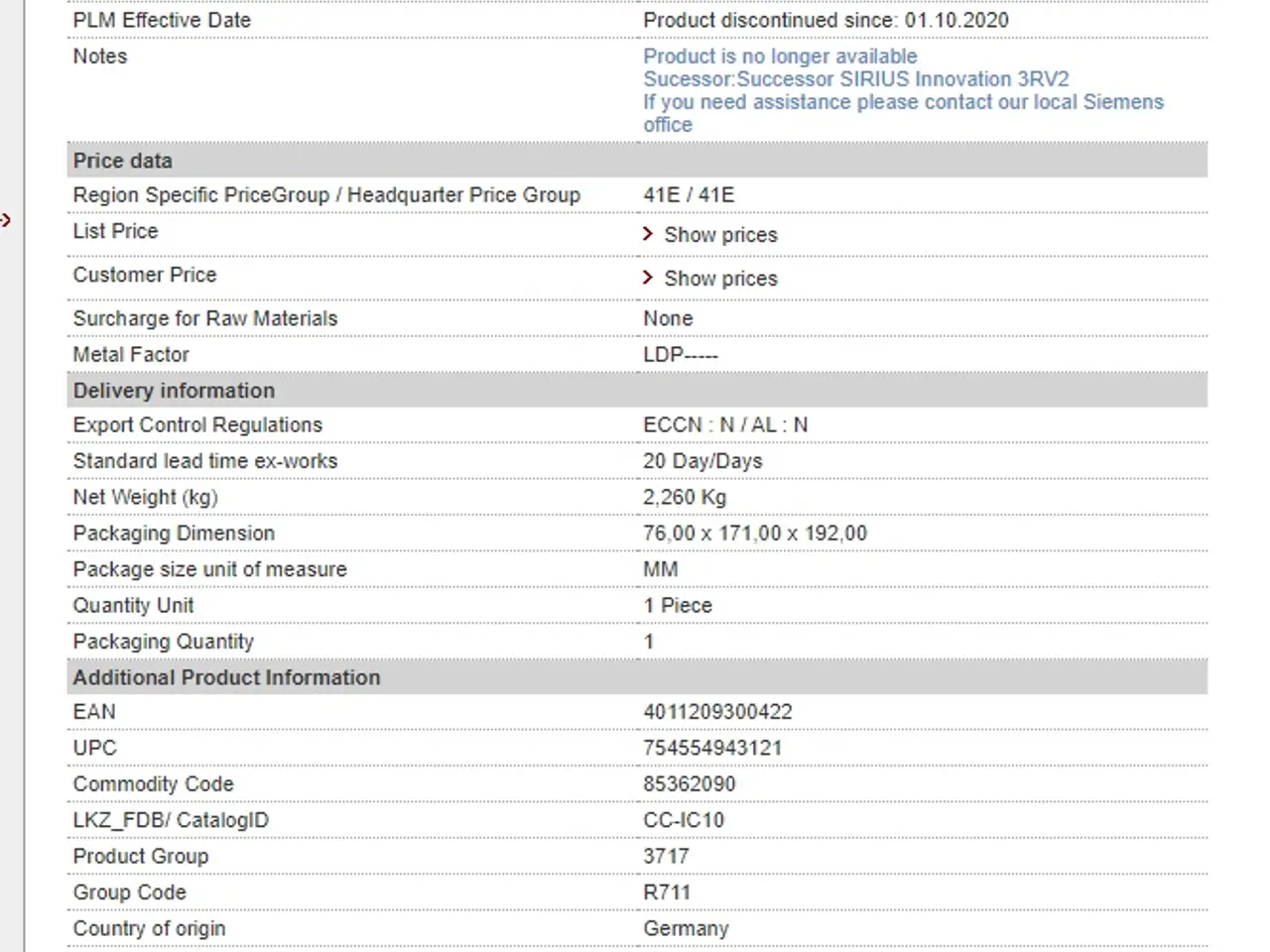 Billede 2 - Siemens Sirius automatsikring 3RV1041-4LA10 Range
