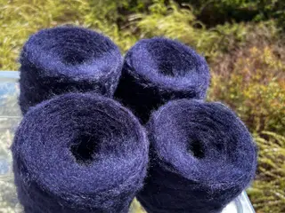 Italiensk Mohair/Silke Garn 400g - Mørk Navyblå
