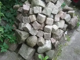 Blandet granit sten