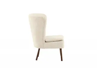 Hallso Lænestol  - Beige og Valnød
