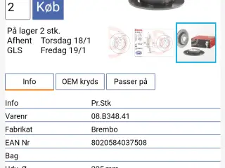 Brembo Bremseskiver