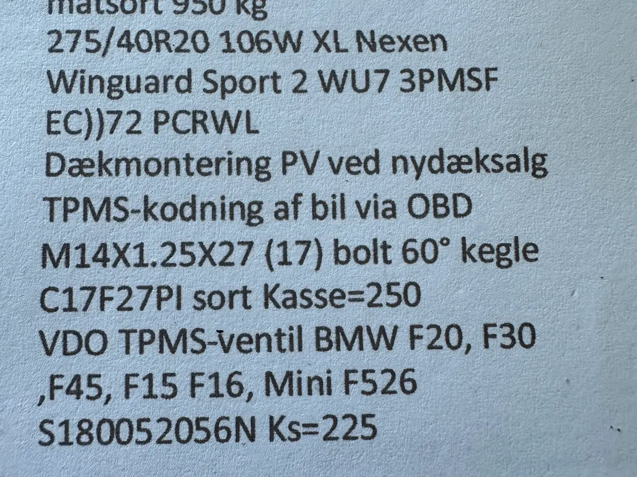 Billede 4 - Vinterhjul 20” 5x120 275/40R/20