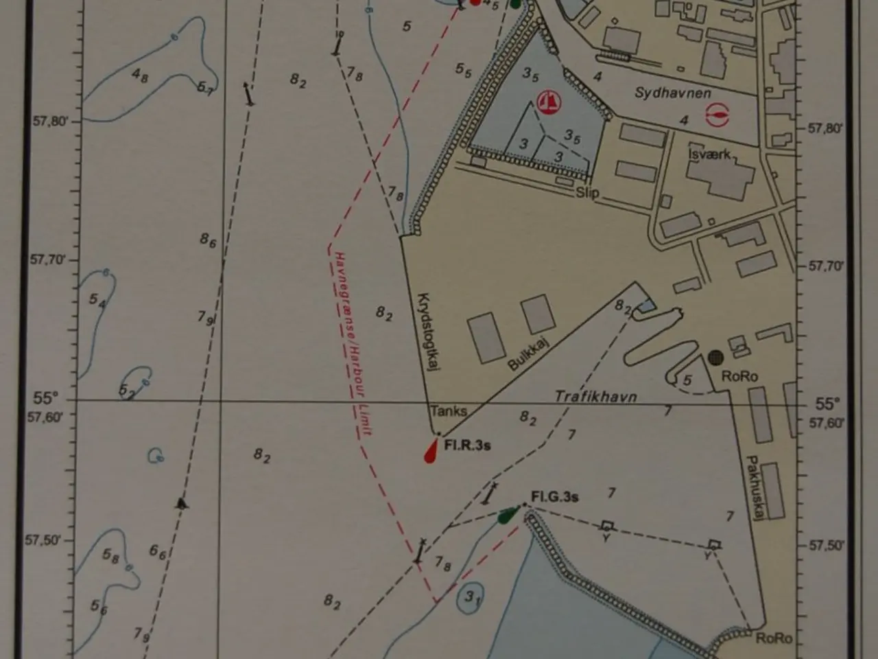 Billede 3 - Dansk Søkort 117 Roskilde Fjord - Lynæs-Frederikss