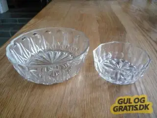 2 glasskåle