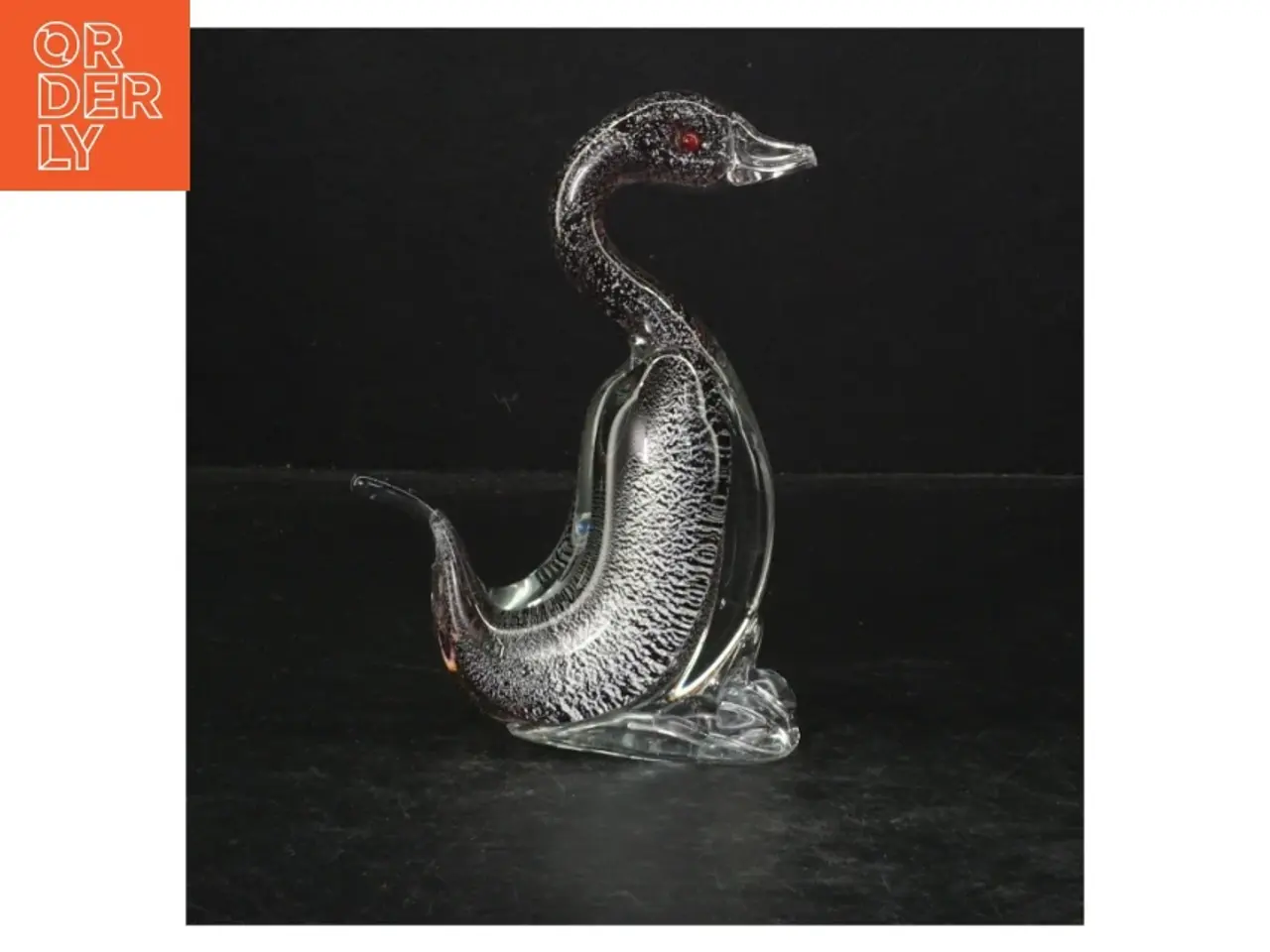 Billede 4 - Glas Figur af fugl (str. 14 cm)