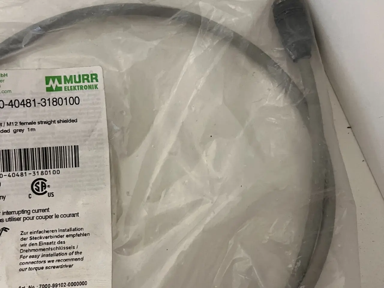Billede 6 - Murrelektronik 7000-40481-3180100 M12 Shielded 1m