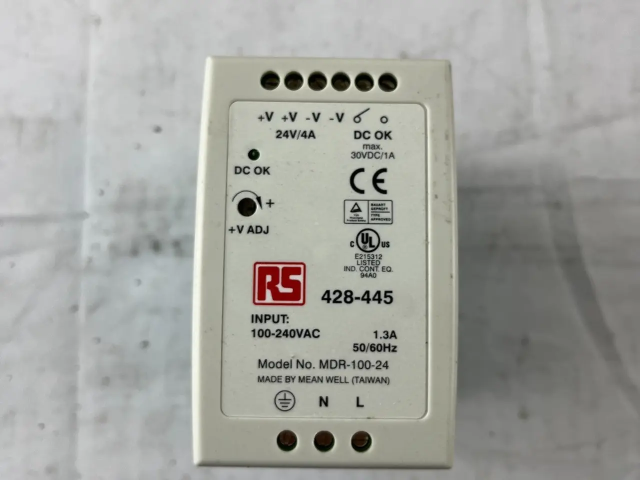 Billede 2 - RS 428-445 Mean Well MDR-100-24 DIN Rail 24VDC 4A