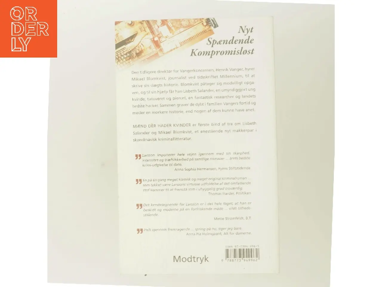 Billede 3 - Mænd der hader kvinder af Stieg Larsson (Bog)
