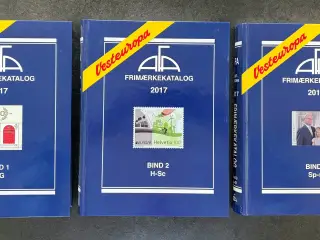 AFA Vesteuropa 2017 frimærkekatalog - 3 bind