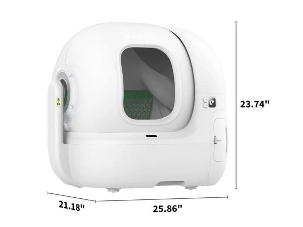 Billede 3 - PETKIT Purobot Max Pro - åben kattebakke, hvid